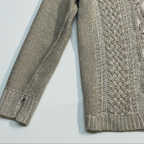 NWT BCBG MAXAZRIA  womens cold shoulder metallic silver sweater sz s champgn - Picture 16 of 16